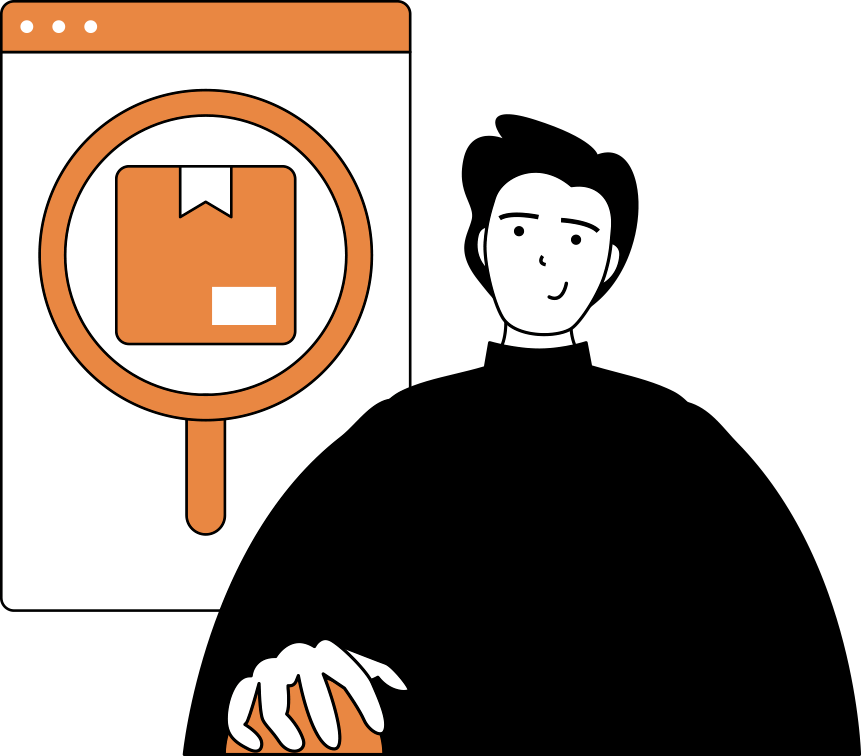 Transparent tracking illustration